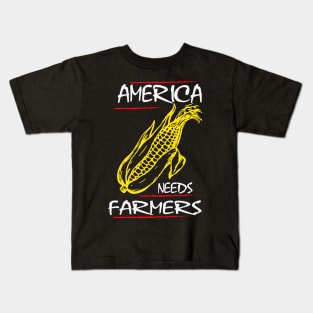 America Needs Farmers Kids T-Shirt